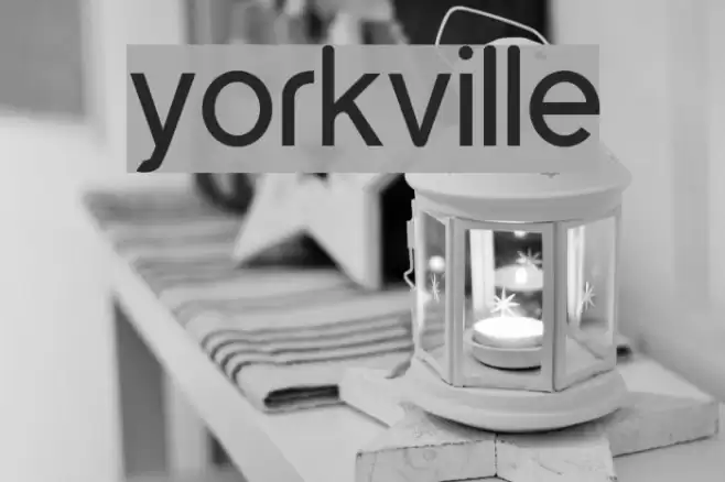 yorkville Font examples