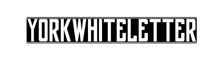 yorkwhiteletter Font