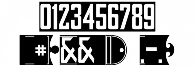 yorkwhiteletter Font OTHER CHARS