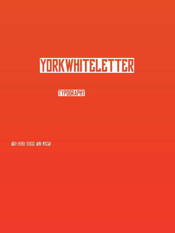 yorkwhiteletter Poster