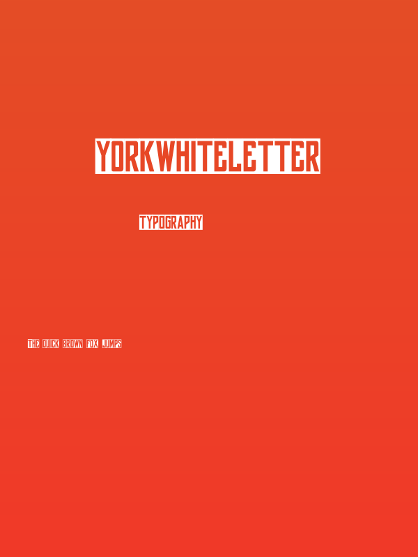 yorkwhiteletter Poster