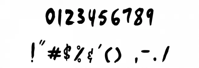 you are stranger Font OTHER CHARS