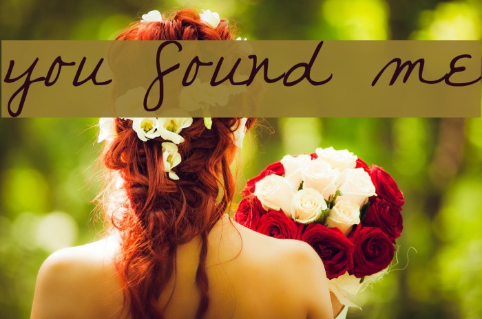 you found me Font examples