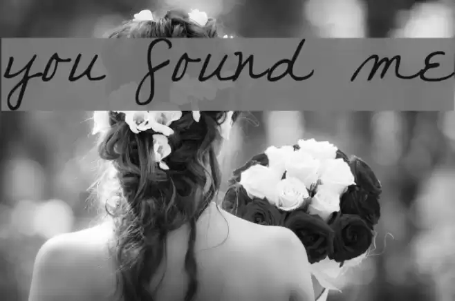 you found me Font examples
