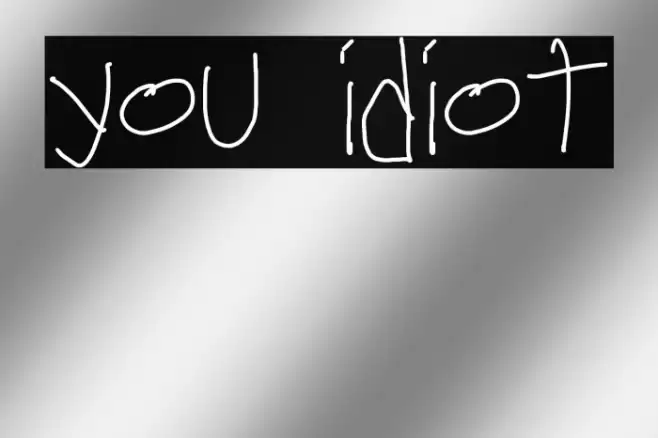 you idiot 字体 examples