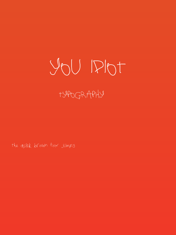 you idiot Poster