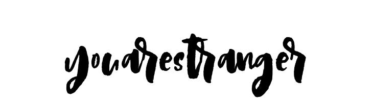 youarestranger  Скачать бесплатные шрифты