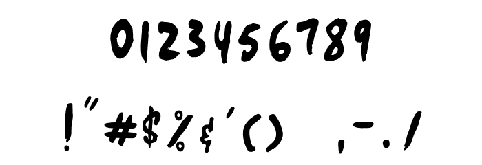 youarestranger Font OTHER CHARS