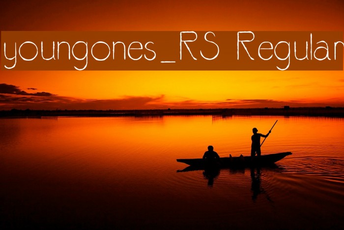 youngones_RS Regular Font examples