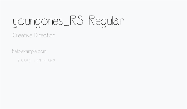 youngones_RS Regular Business Card