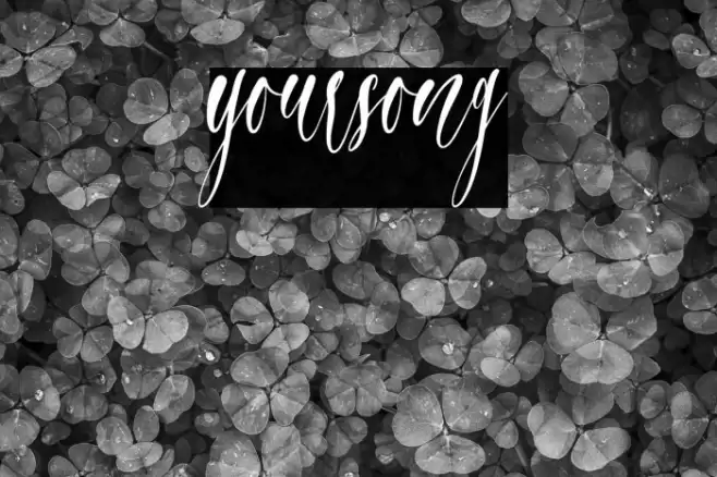 yoursong Font examples