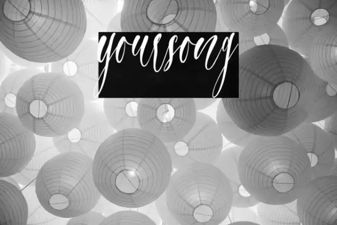 yoursong Font examples