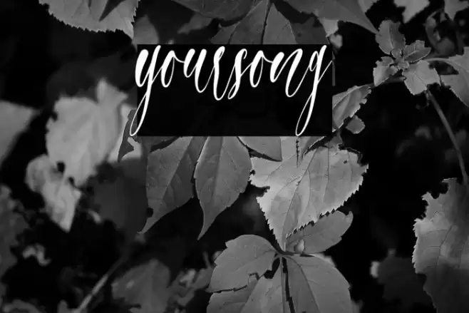 yoursong Font examples