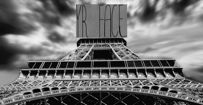 YR FACE Font examples