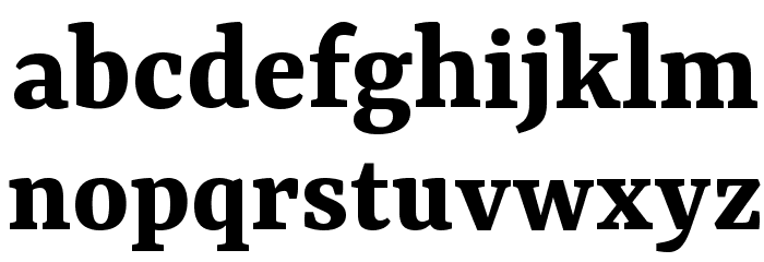 Yrsa Bold Font LOWERCASE
