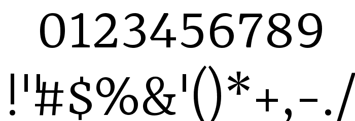 Yrsa Light Font OTHER CHARS