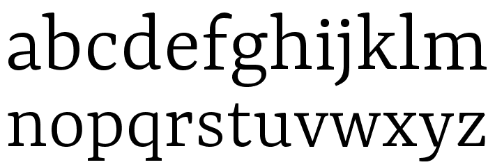 Yrsa Light Font LOWERCASE
