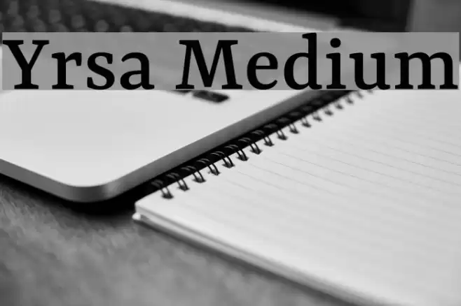 Yrsa Medium Font examples