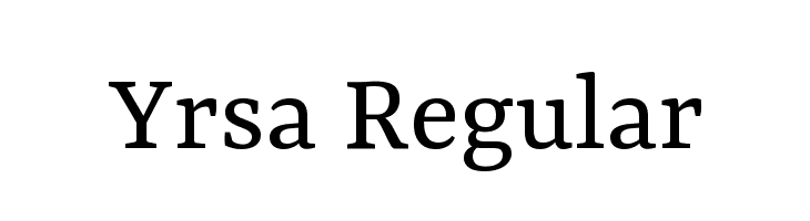 Yrsa Regular Font