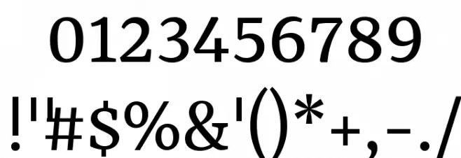 Yrsa Regular Font OTHER CHARS