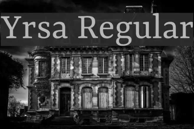 Yrsa Regular Font examples