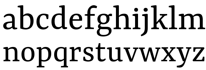 Yrsa Regular Font LOWERCASE