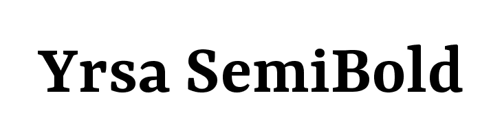 Yrsa SemiBold Font