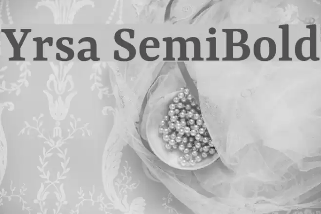 Yrsa SemiBold examples