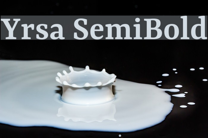Yrsa SemiBold Font examples