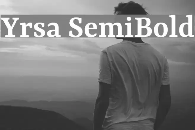 Yrsa SemiBold examples