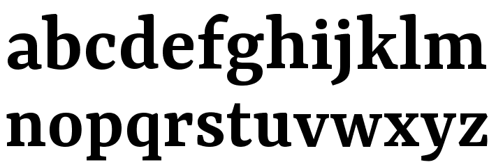 Yrsa SemiBold Font LOWERCASE