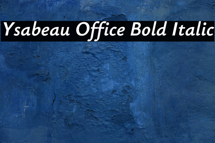 Ysabeau Office Bold Italic Example 3