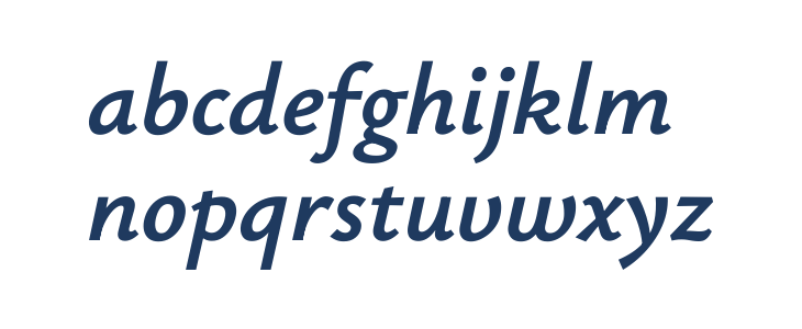 Ysabeau Office Bold Italic Lowercase