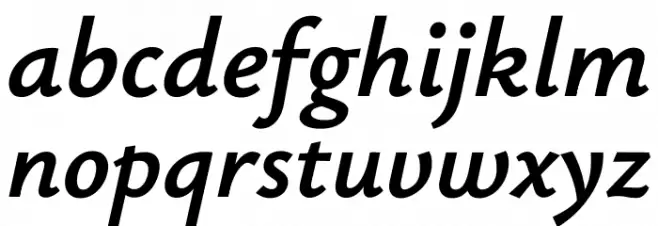 Ysabeau Office Bold Italic Caratteri MINUSCOLO