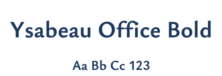 Ysabeau Office Bold Font Preview