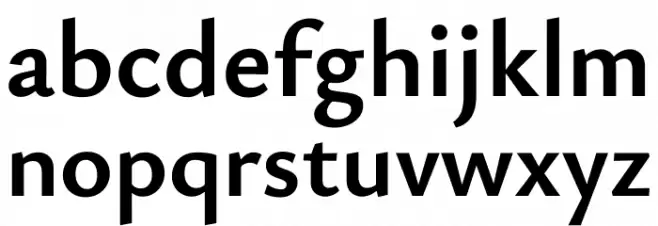 Ysabeau Office Bold Caratteri MINUSCOLO