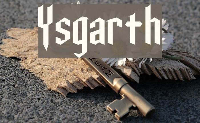Ysgarth Font examples