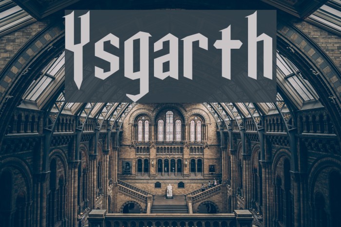 Ysgarth Font examples