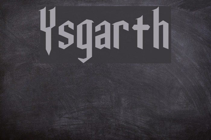 Ysgarth Font examples