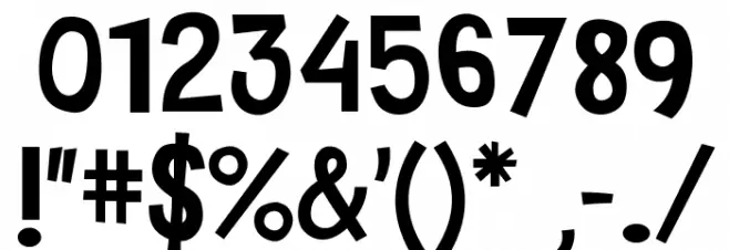 YTV 2000 Font OTHER CHARS