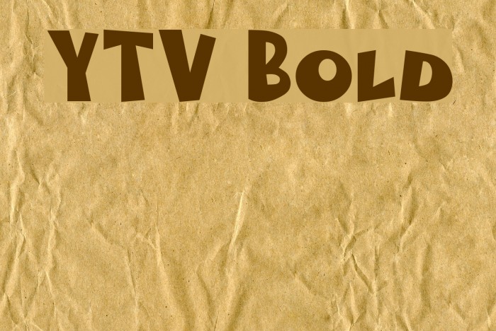 YTV Bold Polices examples