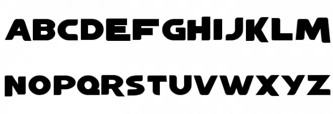 YTV Present خط أحرف صغيرة