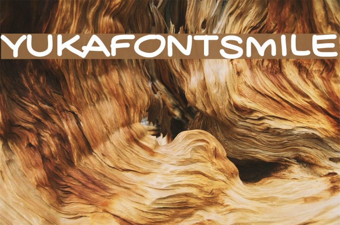YUKAFONTSMILE Font examples