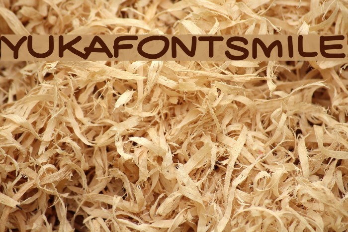 YUKAFONTSMILE Font examples