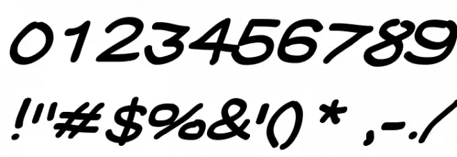 YUKATHIN_N.CONTE SMILE Font OTHER CHARS