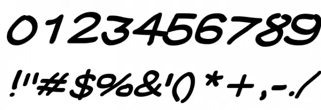 YUKATHIN_N.CONTE SMILE Font OTHER CHARS