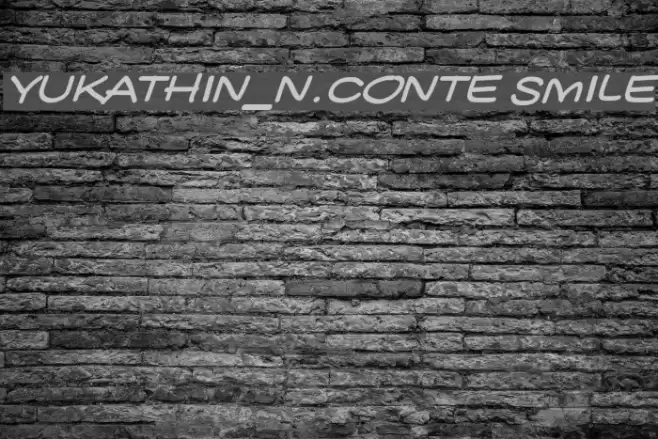 YUKATHIN_N.CONTE SMILE Font examples