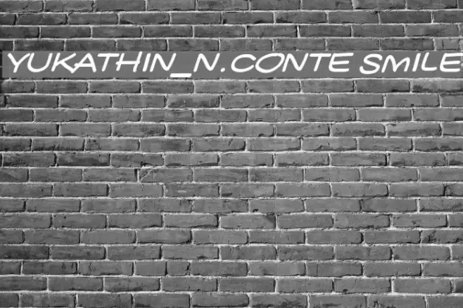 YUKATHIN_N.CONTE SMILE Font examples