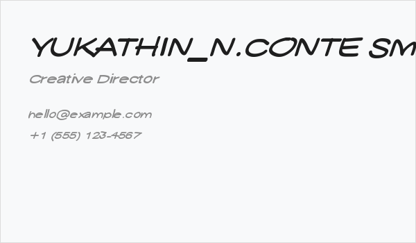 YUKATHIN_N.CONTE SMILE Business Card