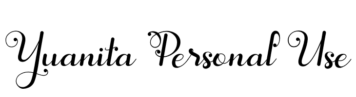 Yuanita Personal Use  नि: शुल्क फ़ॉन्ट्स डाउनलोड